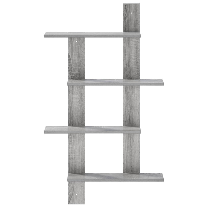 Raft de perete Sonoma gri 61 x 13,5 x 105 cm Lemn prelucrat WALTI