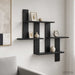Raft de perete Stejar Negru 85 x 13,5 x 73,5 cm Lemn prelucrat - WALTI WALTI