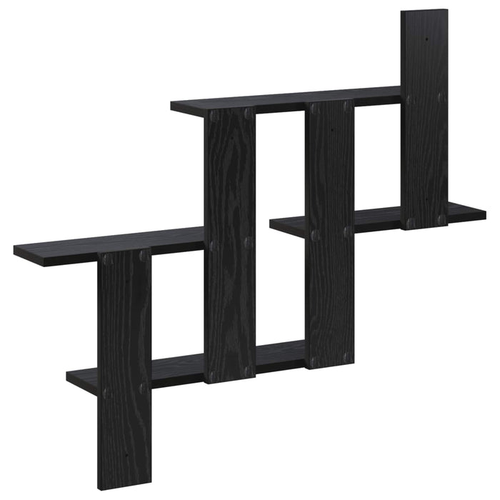 Raft de perete Stejar Negru 85 x 13,5 x 73,5 cm Lemn prelucrat WALTI