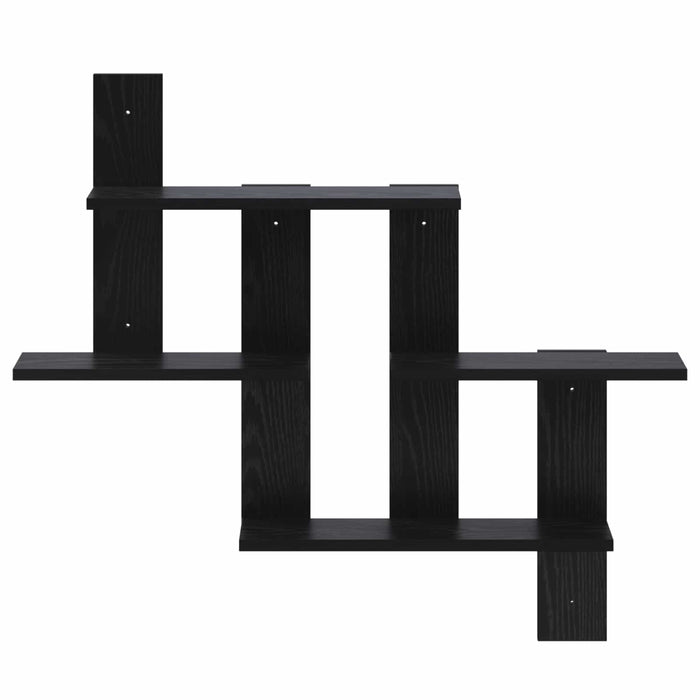 Raft de perete Stejar Negru 85 x 13,5 x 73,5 cm Lemn prelucrat WALTI