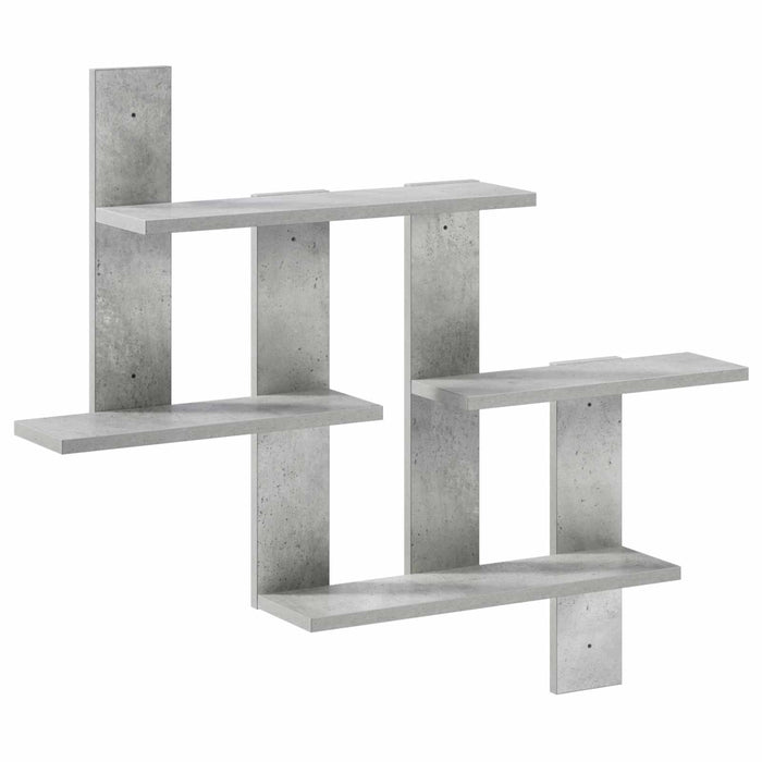 Raft de perete Gri Beton 85 x 13,5 x 73,5 cm Lemn prelucrat WALTI