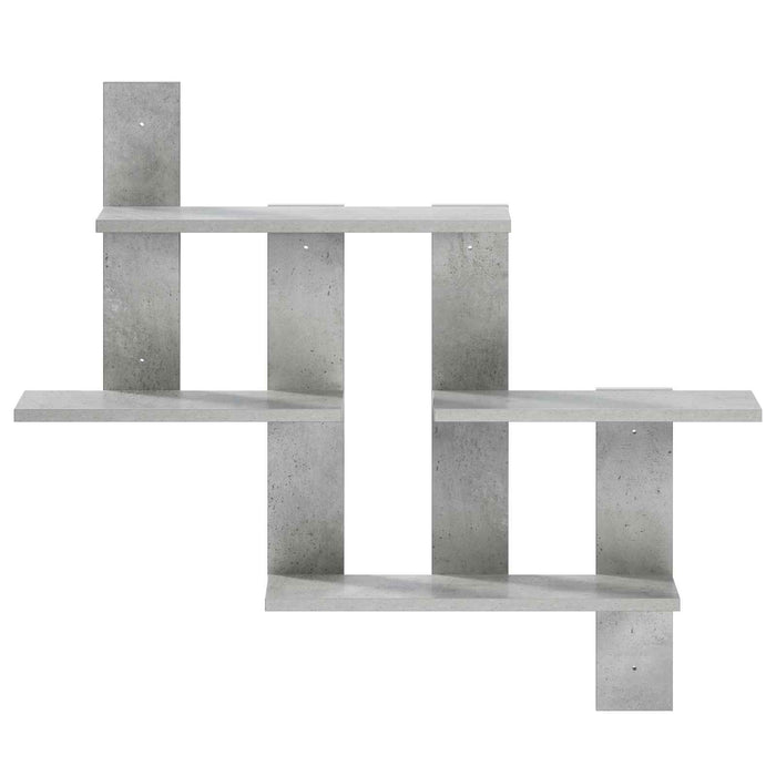Raft de perete Gri Beton 85 x 13,5 x 73,5 cm Lemn prelucrat WALTI