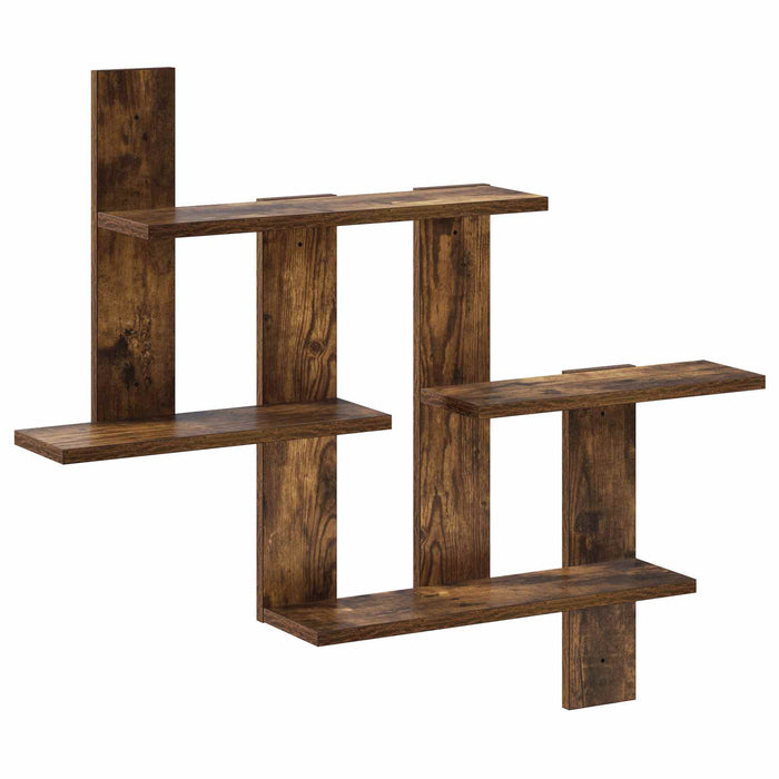 Raft de perete Stejar fumuriu 85 x 13,5 x 73,5 cm WALTI