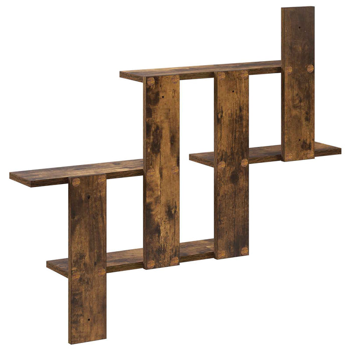 Raft de perete Stejar fumuriu 85 x 13,5 x 73,5 cm WALTI