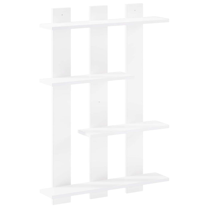 Raft de perete Alb 61 x 13,5 x 88 cm Lemn prelucrat WALTI