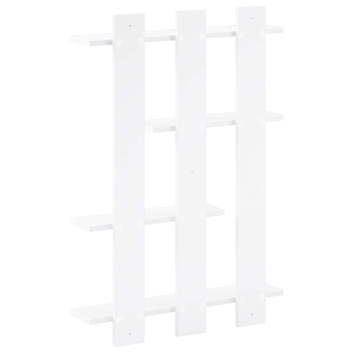 Raft de perete Alb 61 x 13,5 x 88 cm Lemn prelucrat WALTI