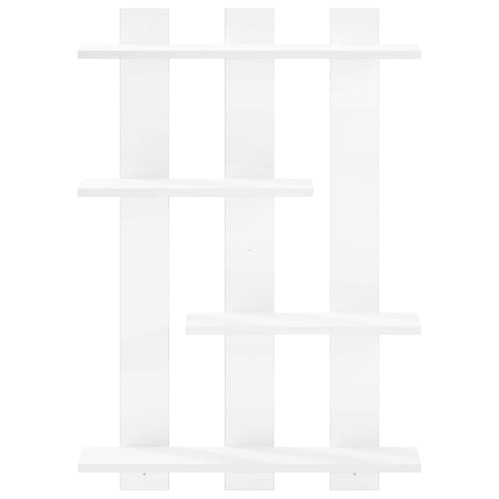 Raft de perete Alb 61 x 13,5 x 88 cm Lemn prelucrat WALTI