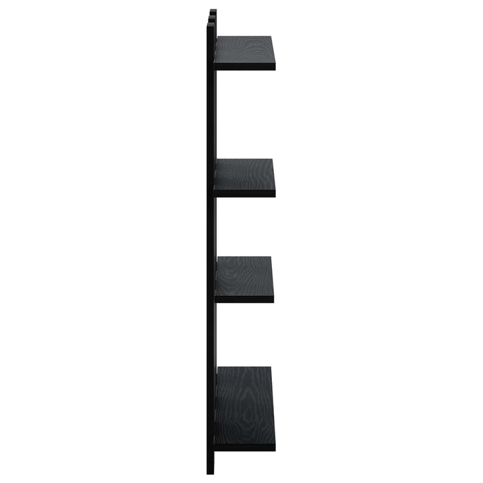 Raft de perete Stejar Negru 61 x 13,5 x 88 cm Lemn prelucrat WALTI