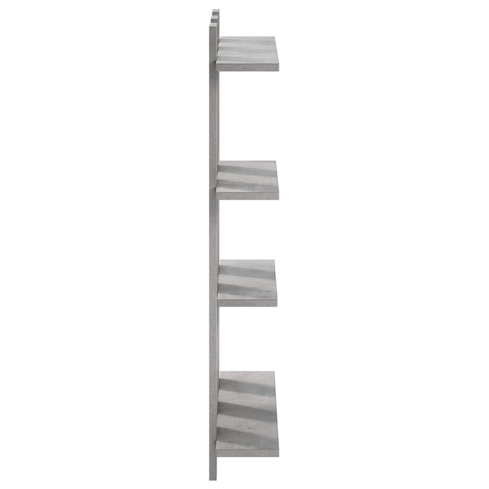 Raft de perete Gri Beton 61 x 13,5 x 88 cm Lemn prelucrat WALTI