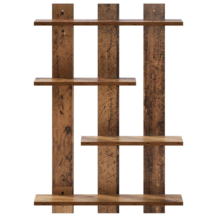 Raft de perete Lemn vechi 61 x 13,5 x 88 cm Lemn prelucrat WALTI