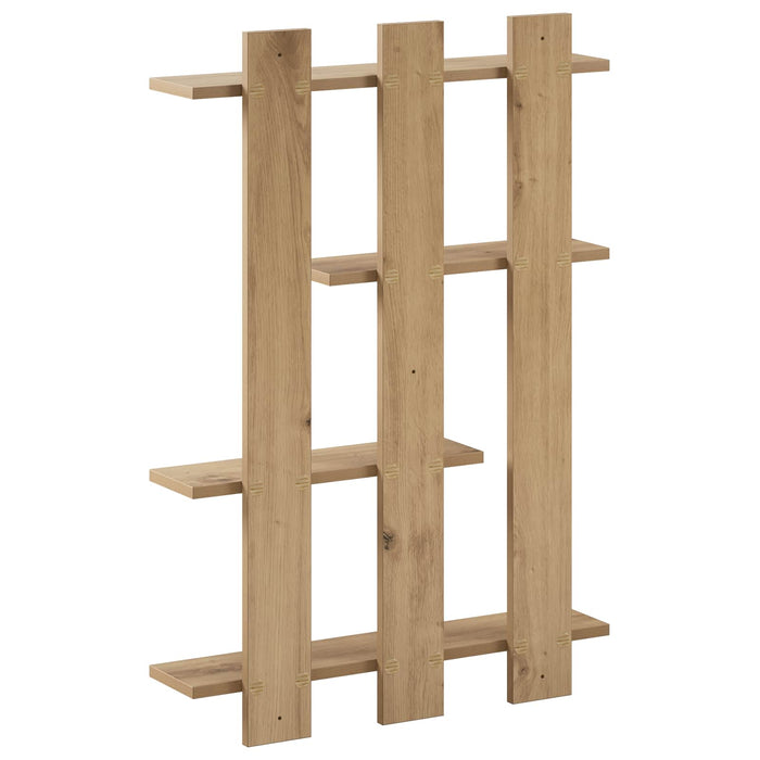 Raft de perete Stejar Artizanal 61 x 13,5 x 88 cm WALTI