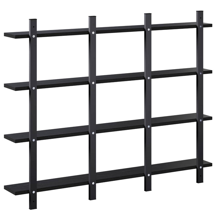 Raft de perete Stejar Negru 102 x 13.5 x 80 cm Lemn prelucrat WALTI