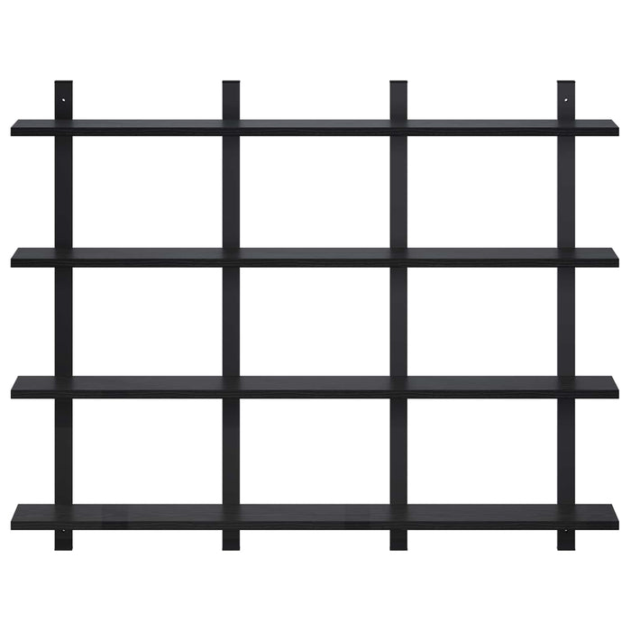 Raft de perete Stejar Negru 102 x 13.5 x 80 cm Lemn prelucrat WALTI