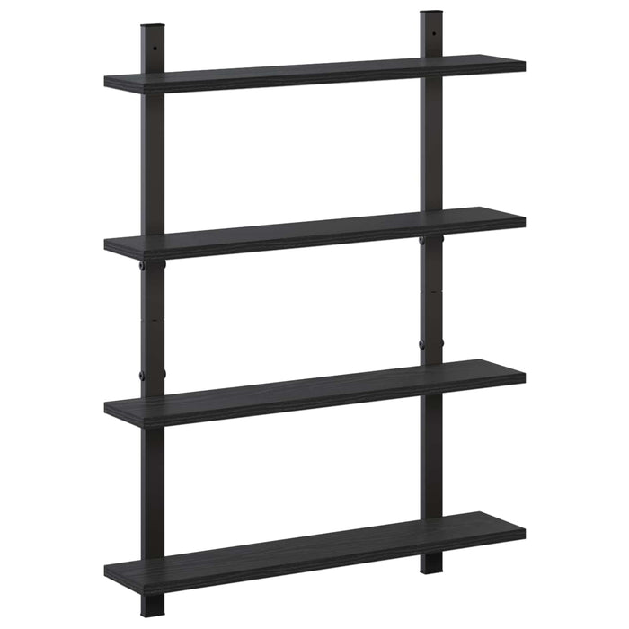 Raft de perete Stejar Negru 60.5 x 13.5 x 80.5 cm WALTI