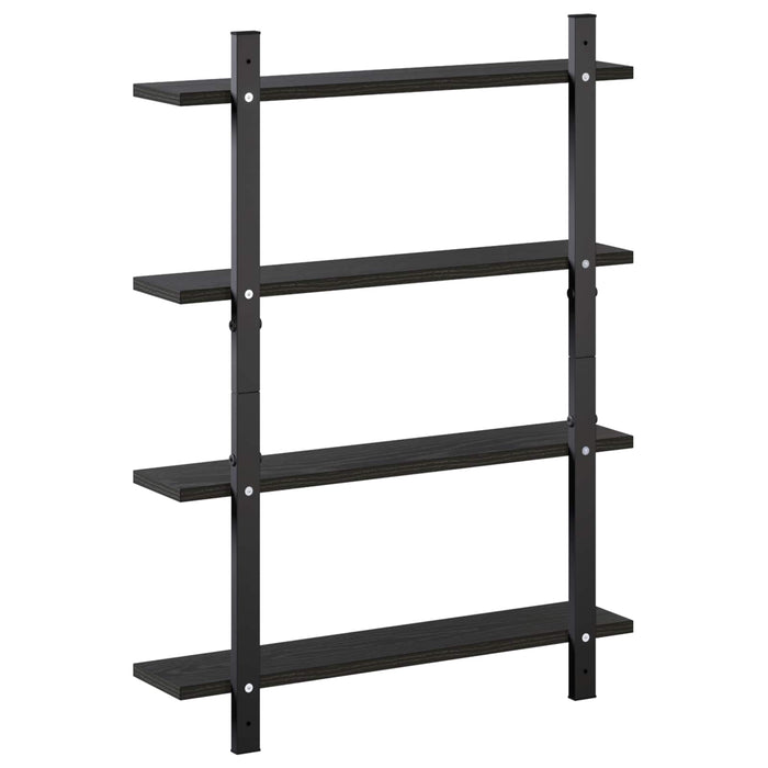 Raft de perete Stejar Negru 60.5 x 13.5 x 80.5 cm WALTI