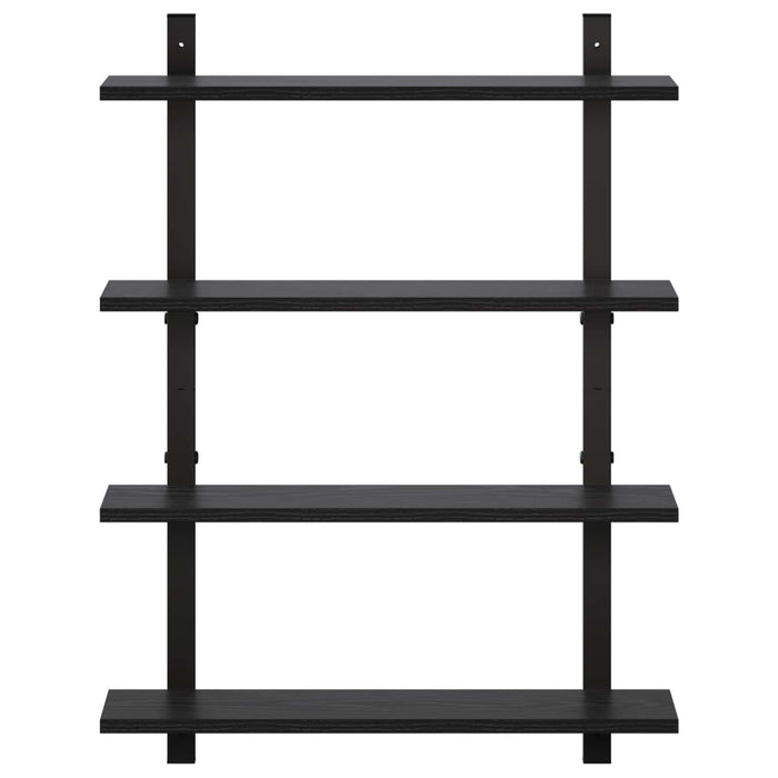 Raft de perete Stejar Negru 60.5 x 13.5 x 80.5 cm WALTI