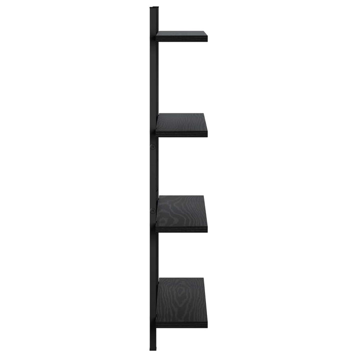 Raft de perete Stejar Negru 60.5 x 13.5 x 80.5 cm WALTI