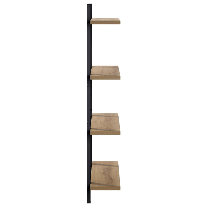 Raft de perete Stejar Artizanal 60.5 x 13.5 x 80.5 cm WALTI