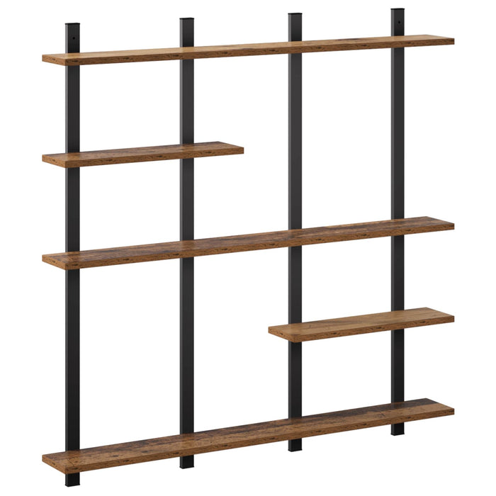 Raft de perete Lemn vechi 102 x 13,5 x 102,5 cm Lemn prelucrat - WALTI WALTI