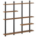 Raft de perete Lemn vechi 102 x 13,5 x 102,5 cm Lemn prelucrat - WALTI WALTI