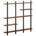 Raft de perete Lemn vechi 102 x 13,5 x 102,5 cm Lemn prelucrat - WALTI WALTI