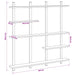 Raft de perete Lemn vechi 102 x 13,5 x 102,5 cm Lemn prelucrat - WALTI WALTI
