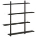 Raft de perete Stejar Negru 100 x 13.5 x 101 cm Lemn prelucrat - WALTI WALTI