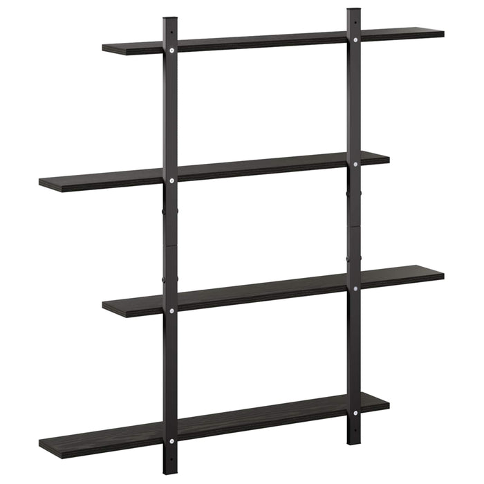 Raft de perete Stejar Negru 100 x 13.5 x 101 cm Lemn prelucrat - WALTI WALTI