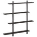 Raft de perete Stejar Negru 100 x 13.5 x 101 cm Lemn prelucrat - WALTI WALTI