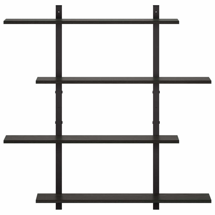 Raft de perete Stejar Negru 100 x 13.5 x 101 cm Lemn prelucrat - WALTI WALTI