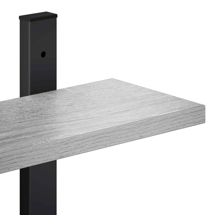Raft de perete Sonoma gri 100 x 13,5 x 101 cm Lemn prelucrat - WALTI WALTI