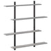 Raft de perete Sonoma gri 100 x 13,5 x 101 cm Lemn prelucrat - WALTI WALTI