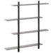 Raft de perete Sonoma gri 100 x 13,5 x 101 cm Lemn prelucrat - WALTI WALTI