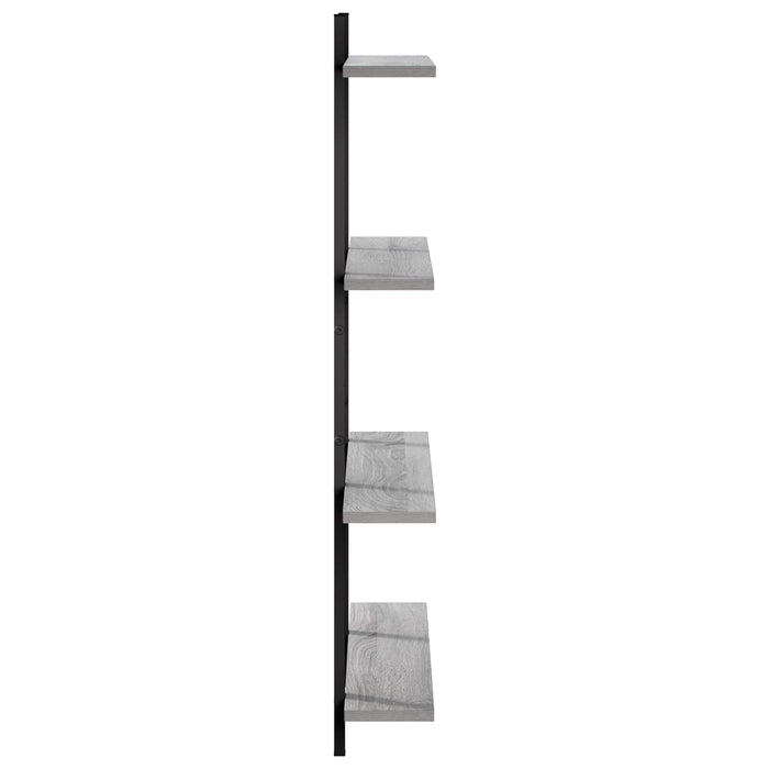 Raft de perete Sonoma gri 100 x 13,5 x 101 cm Lemn prelucrat - WALTI WALTI