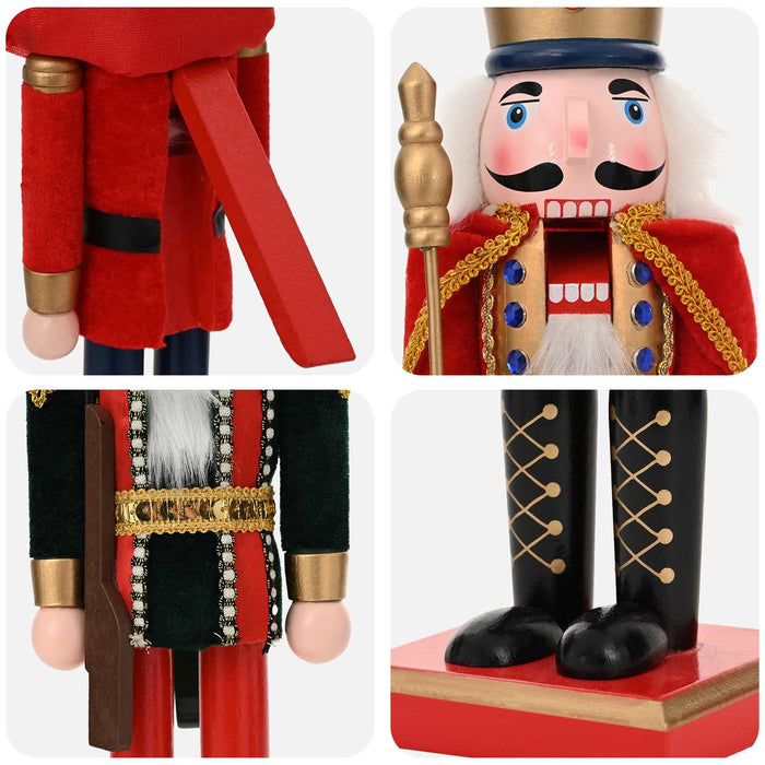 Crăciun Nutcracker TURKU 2 buc. Roșu și Negru 38 cm - WALTI WALTI