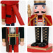 Crăciun Nutcracker TURKU 2 buc. Roșu și Negru 38 cm - WALTI WALTI