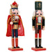 Crăciun Nutcracker TURKU 2 buc. Roșu și Negru 38 cm - WALTI WALTI
