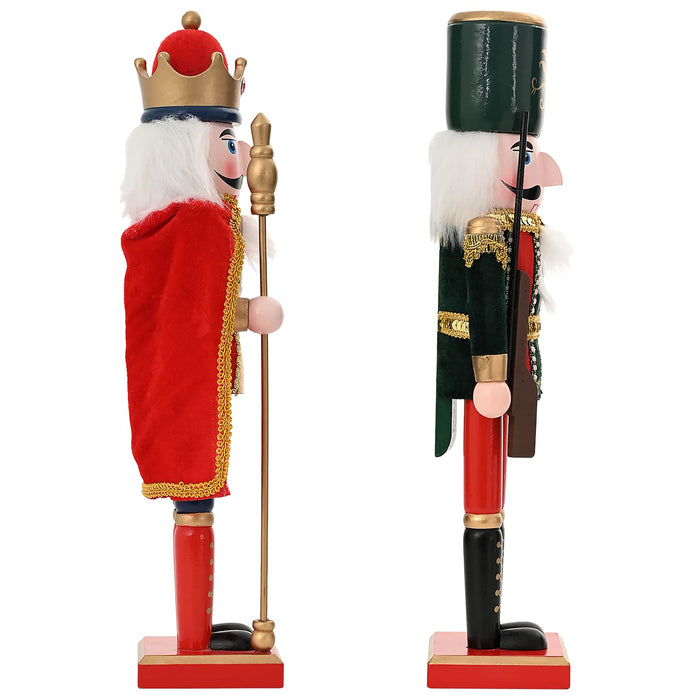 Crăciun Nutcracker TURKU 2 buc. Roșu și Negru 38 cm - WALTI WALTI