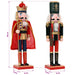 Crăciun Nutcracker TURKU 2 buc. Roșu și Negru 38 cm - WALTI WALTI
