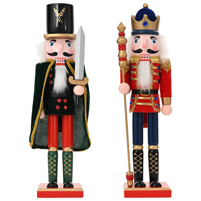Crăciun Nutcracker TURKU 2 buc. Roșu și Negru 38 cm WALTI