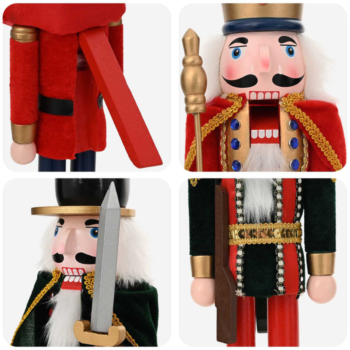 Crăciun Nutcracker TURKU 4 buc. Roșu și Negru 38 cm - WALTI WALTI