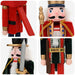 Crăciun Nutcracker TURKU 4 buc. Roșu și Negru 38 cm - WALTI WALTI