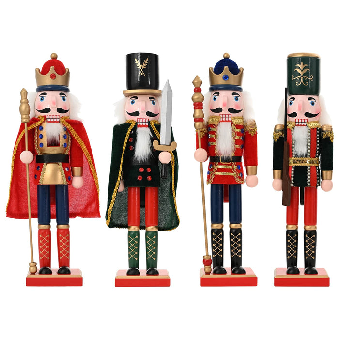 Crăciun Nutcracker TURKU 4 buc. Roșu și Negru 38 cm - WALTI WALTI