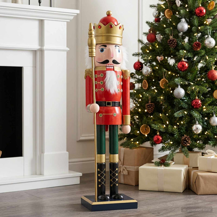 Crăciun Nutcracker TURKU Roșu și Negru 50 cm - WALTI WALTI