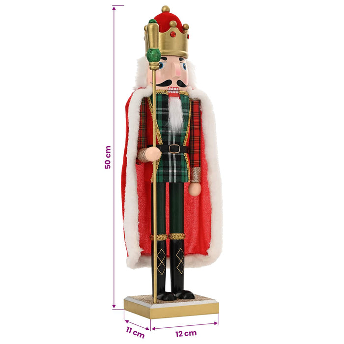 Crăciun Nutcracker TURKU Roșu și Negru 50 cm WALTI