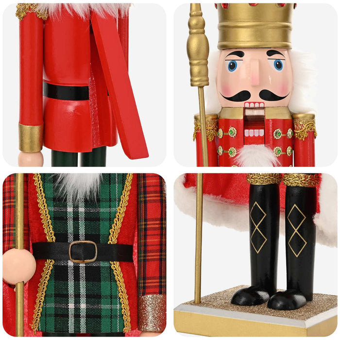 Crăciun Nutcracker TURKU 2 buc. Roșu și Negru 50 cm WALTI