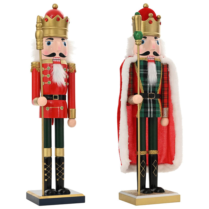 Crăciun Nutcracker TURKU 2 buc. Roșu și Negru 50 cm WALTI