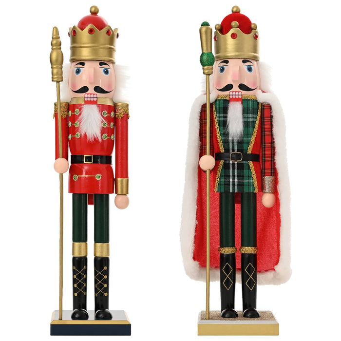 Crăciun Nutcracker TURKU 2 buc. Roșu și Negru 50 cm WALTI