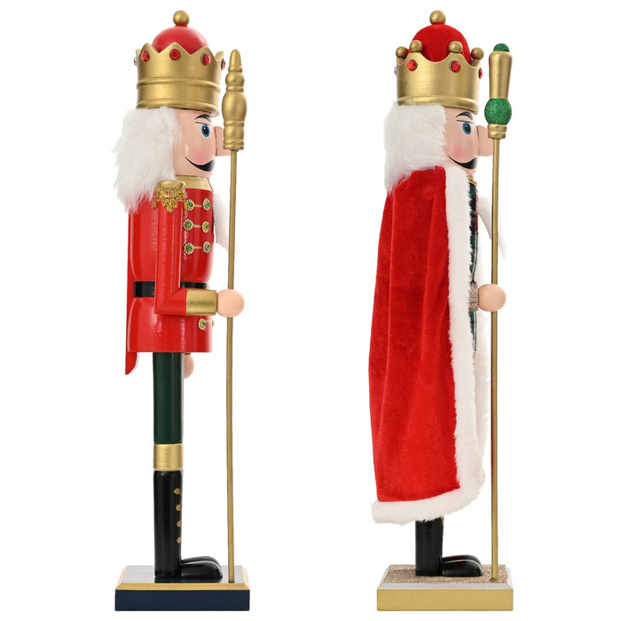 Crăciun Nutcracker TURKU 2 buc. Roșu și Negru 50 cm WALTI