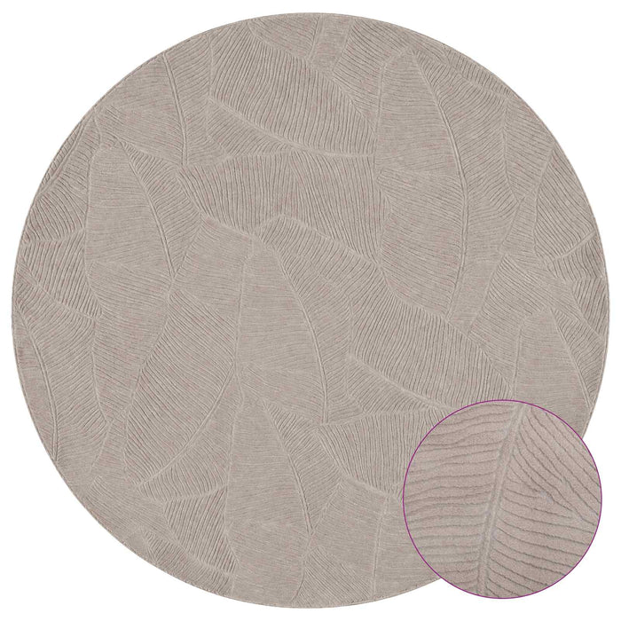 Covor IZA Bej Ø 160 cm 100% Polyester Fir scurt WALTI